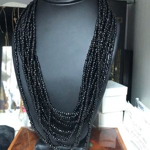 Multi strand Glass Beaded Necklace